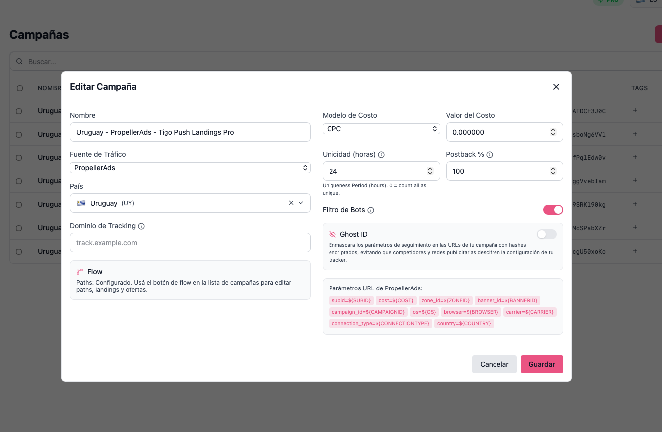 Campaign management with real-time stats
